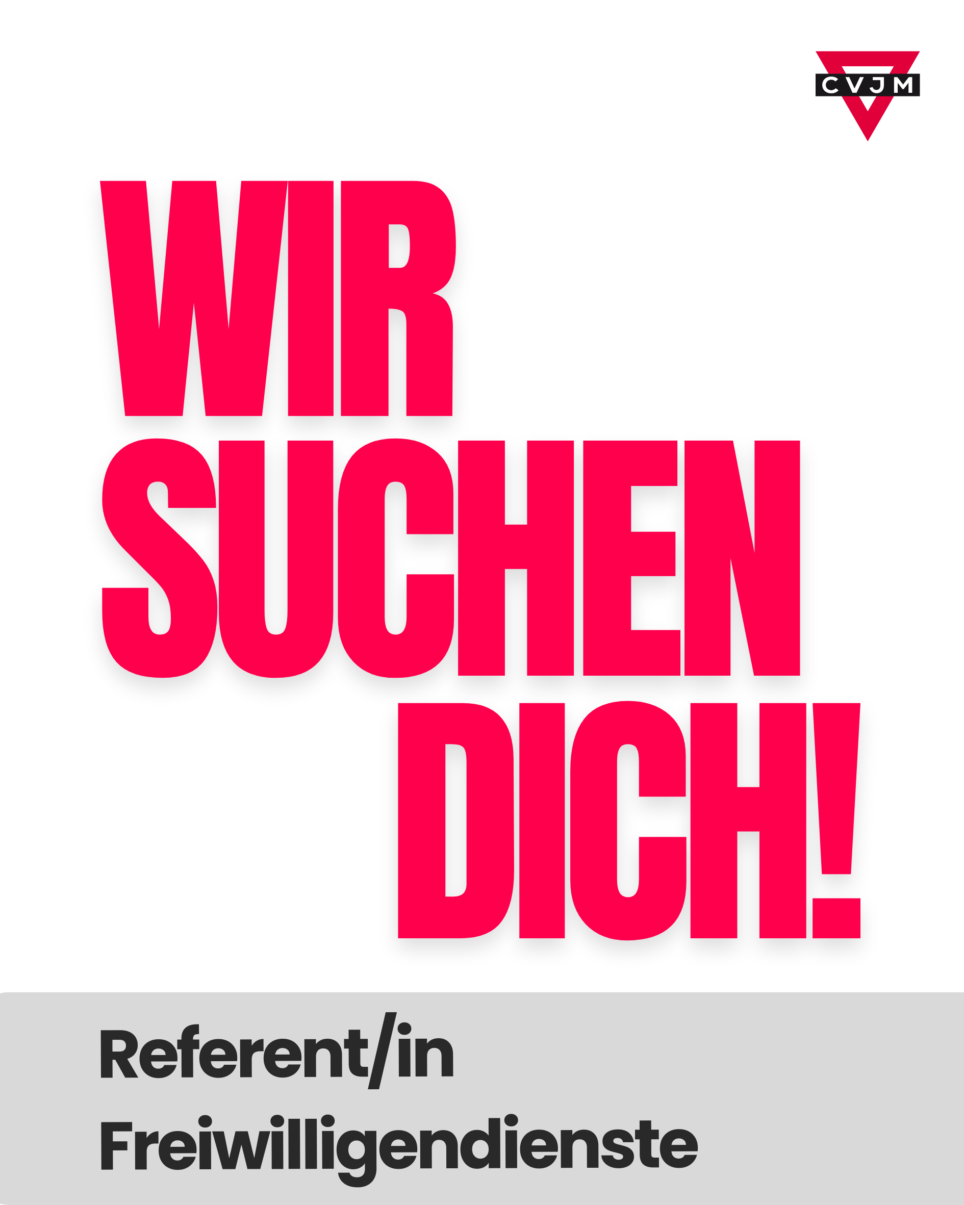 Stellenanzeige Referent/-in Freiwilligendienste CVJM Deutschland