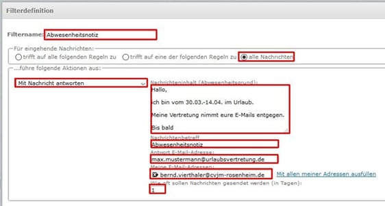 Schulung WebMail Filter 04