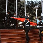 Gewöhnungsbedürftige chinesische Flaggenzeremonie auf CVJM-Veranstaltung